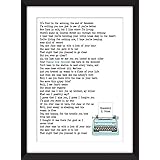 Famous Blue Raincoat, Leonard Cohen Lyric Print, Ungerahmter Druck