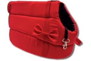 Odolplusz elegancka torba dla psów/kotów, nadaje się do prania – mała/średnia/średnio-duża, rozmiar XS, S, M, L, torba do noszenia psa, torba transportowa (czerwona)