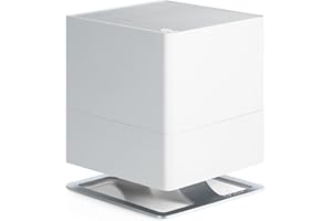 Stadler Form Humidificateur d'air Oskar, économie d'énergie pour pièces jusqu'à 50 m², vaporisateur avec arrêt automatique et mode nuit, LED à intensité variable, très silencieux, blanc