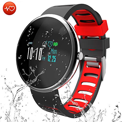 CatShin Fitness Tracker smartwatch-Activity tracker-cs06 imperméable Montre Fitness Écran à Colori-contapassi, Calories Distance Notifications Message smartband pour Femme Homme