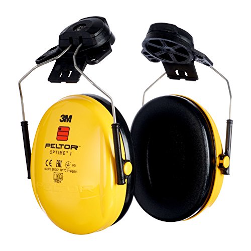 3M Kapselgehörschutz, Helmkapsel P3E, SNR 26 dB, Steckbefestigung für Helme mit 30 mm-Schlitz, 1 Stück, gelb, H510P3E - 3
