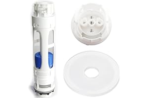 OLIBOB AH0004800R D2D Dual Flush Cistern Valve with Extra AH0007100R Diaphragm Washer Seal - for Roca Toilet Flush Systems