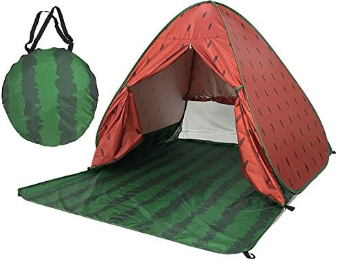 Eplze Automatic Pop Up Beach Tent Instant Portable Quick Sun Shelter for 2-3 Persons (Watermelon)