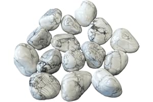 LA SPHÈRE GUÉRISSEUSE Howlite Roulée de 2 à 3 CM, Pierre Naturelle de Lithothérapie, 1 Unité