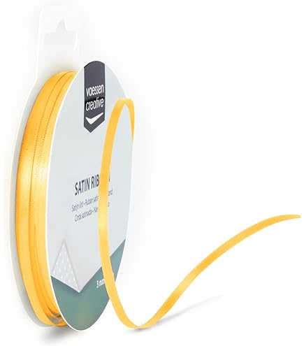 Koda Satinband 'Für Dich!' - 20m X 15mm Creme Mit Golddruck, Schleifenband Geschenkband