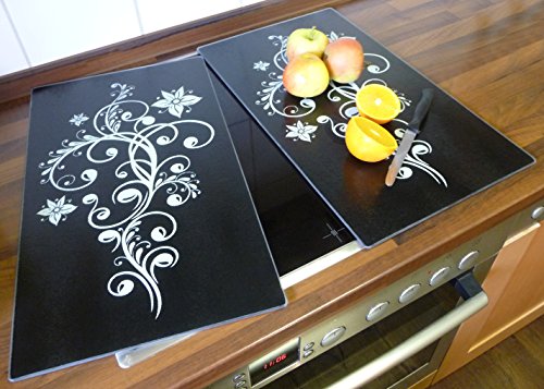 HERDABDECKPLATTEN 2 teilig aus GLAS für Ceranfeld - 2