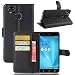 Produktbild Owbb Hülle für Asus Zenfone 3 Zoom S ZE553KL Ultra Schlanke Handyhülle Premium PU Ledertasche Flip Cover Wallet Case mit Stand Function Innenschlitzen Design Schwarz