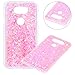Produktbild LG V20 Hülle,LG V20 Handyhülle,LG V20 Hülle Glitzer,Surakey Luxus Glänzend Glitzer Bling Sechseckiger Stern Muster Weich TPU Bumper Case Silikon Schutzhülle Handy Tasche Rückseite Hülle Etui Cover Ultradünn TPU Tasche Schale Bumper Schutzhülle für LG V20 - Rosa