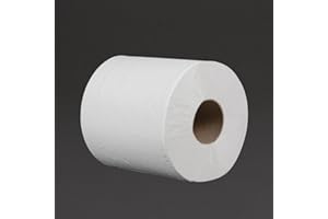 Rollo de papel higiénico Centrefeed DL920 de Jantex, color blanco (6 unidades)