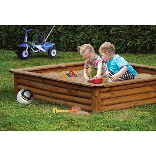 Sandkasten Sandkiste 150x150cm KDI braun imprägniert