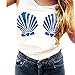 Produktbild Vovotrade Frauen drucken lose ärmellosen Sommerhemd West (Size:S, Weiß)