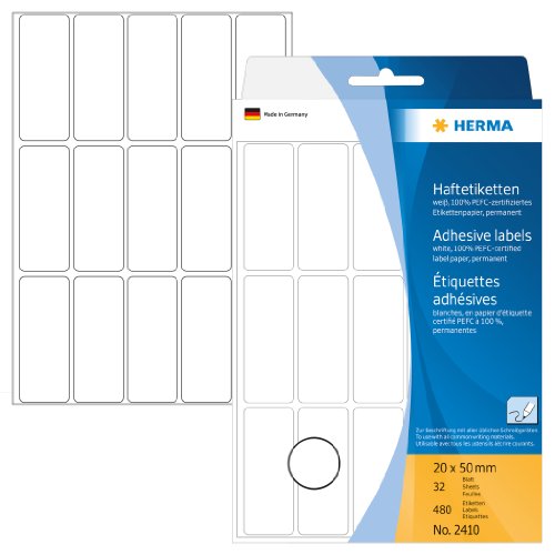 Herma 2410 - Etiquetas multiuso 10x16 mm papel mate 2592 unidades color blanco reviews Herma 2410 - Etiquetas multiuso 10x16 mm papel mate 2592 unidades color blanco