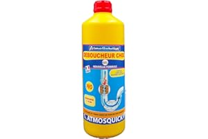 Atmos Products 1314 DEBOUCHEUR Choc 1314-Déboucheur Pro Nouvelle Formule. Ultra Efficace pour Tous Types de Bouchons, dans Toutes Les pièces de la Maison, Liquide
