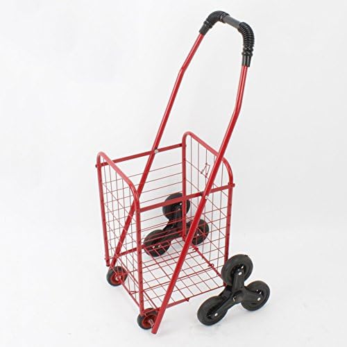 ZGL Trolley Climbing Car Portable Fold 8 Rounds Shopping Cart Shopping Small Trailer Elderly Trolley Portable Trolley Hand Car