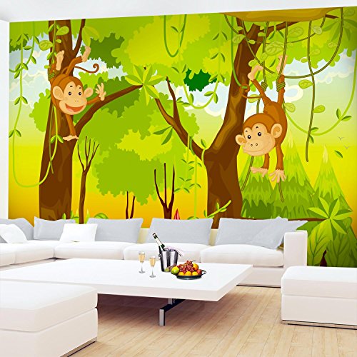 Fototapete Jungelbuch 352 x 250 cm – Vliestapete – Wandtapete – Vlies Phototapete – Wand – Wandbilder XXL – !!! 100% MADE IN GERMANY !!! Runa Tapete 9041011b - 4