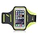 Price comparison product image iPhone 6 Plus Armband, Haissky HSK-65 Sport Bike Jogging Running Lycra Armband Case Cover for iPhone 6 Plus 6s Plus 5.5" Samsung Galaxy S7 Edge Arm Band (Green)