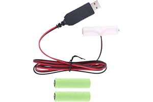 DALIN LR6 AA Batterie-Eliminator, USB-Netzteilkabel, ersetzt 1–4 Stück 1,5 V AA-Batterie