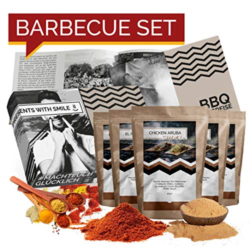 BBQ Geschenk Set Grillgeschenk | Grill Geschenkset mit BBQ Rubs & Steak Pfeffer Geschenkidee