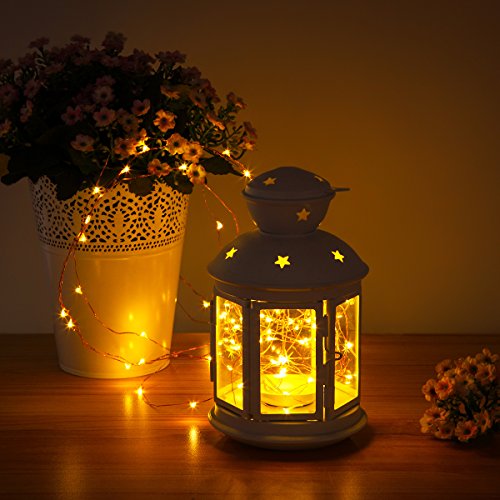 Amir 2.2M 20LEDs Lichterkette, 6er St¨¹ck Lichterkette Stern Kupferdraht Mikro Batteriebetrieben Innenbeleuchtung Deko f¨¹r Weihnachten, Hochzeit, Haus ¨C Warmwei? - 6