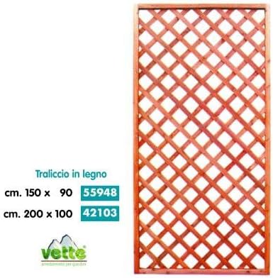 Trellis in Wood cm.Cherry 90 X 150H – Pack of 4