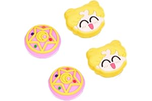 Viwind Thumb Grip Caps Compatible with Nintendo Switch/OLED/Switch Lite, Soft Silicone Joy-Con Joystick Grip Cute 3D Analog Stick Cover-Sailor Moon2