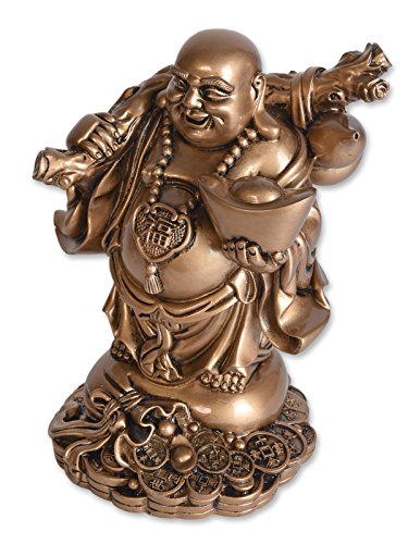 BUDDHA FIGUR MIT SCHALE, GLÜCKSBRINGER, GLÜCKSFIGUR, HAPPY BUDDHA, SCHUTZ, WEISHEIT, HARMONIE, LIEBE, GESUNDHEIT, WOHLSTAND - 2