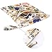 Waterproof Reusable Baby Cloth Diaper Bag Double Zipper Forest Animal Pattern