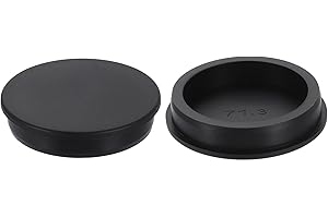 sourcing map 2Pcs Silicone Hole Plug, Waterproof Round Rubber Stoppers Bottle Seal Plugs Tube Pipe End Caps for 70mm/2.76" Hole for Bathtub Bottle, Black