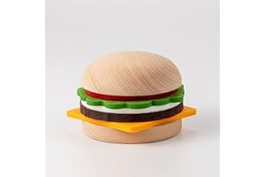 Beyond123 CP8082 Set à Hamburger créatif avec Une Utilisation Pratique - 5 sous-Verres avec support en Bois Massif, Grand, Multicolore