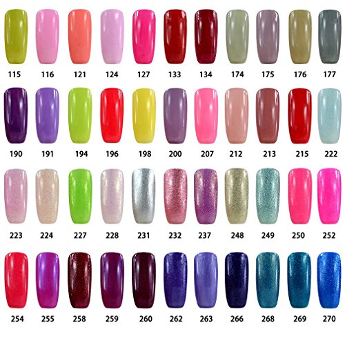 Vishine Shellac 8ml Gel Nagellack Aufloesbarer UV LED Multi Farben 6pcs Kit #006 - 4