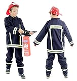 Dieses Feuerwehrkostüm ist eines der schönsten Karnevalskostüme für Kinder und ein beliebtes Weihnachtsgeschenk für Jungen.