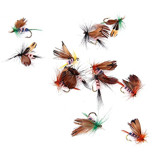 yeah67886 12 Creative Künstliche Schmetterling fliegen Fischen Trockenfliegen Köder Haken - 2