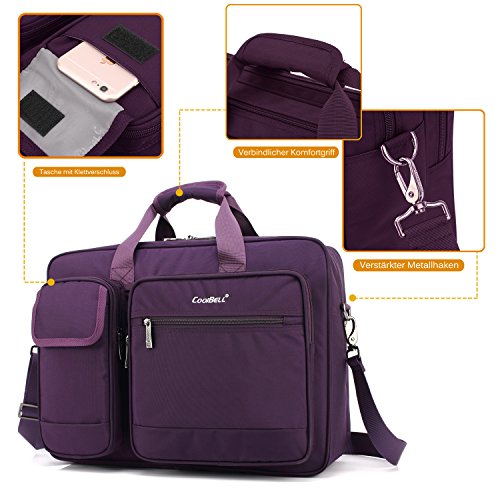 CoolBELL 17 3 Zoll Laptop Aktentasche sch  tzend Messenger Bag Nylon Schultertasche Multifunktional Henkeltasche Laptop   Ultrabook   Tablet   Macbook