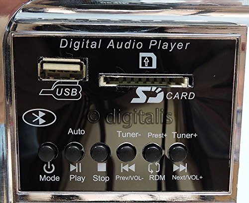 Steepletone Diner Retro 1950s American Style BT Bluetooth Compact Jukebox Wall Mountable or Table Top with FM Radio and… - Image 6