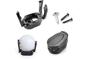 JPGhaha Golf Ball Retrievers Black Golf Ball Pick Up for Putter Mini Foldable Pick Up Claw Less Bending Down for Men Women Golfer 2PCS