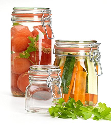 Domestic by Mäser, Serie Gothika, Einmachglas 1.45 L, mit Bügelverschluss, im 6er-Set - 5