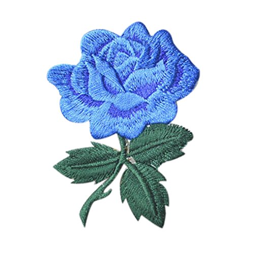 DIY Stickerei-Tuch-Aufkleber-Blüten-Blumen-Applique-Kleidungs-Stickerei-Flecken-Aufkleber Eisen auf nähen Tuch-Sitz für Kleidung-Mappen-Handtaschen (E)