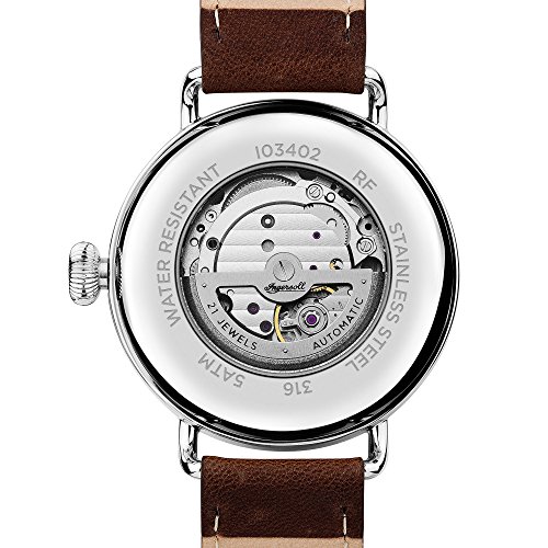 Ingersoll Herren Analog Automatik Uhr mit Leder Armband I03402