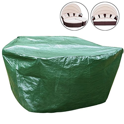WOLTU GZ1168 Schutzhlle Schutzhaube Abdeckplane Abdeckhaube Gartenmbel Plane Hlle Abdeckung wasserdicht Grn fr Sonneninsel 200x200x136 cm