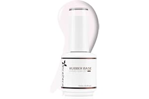 Nicedeco Professionale Base Rubber Gel Semipermanente Nude Smalto per Unghie Rinforzante Gel UV/LED Soak Off - (R14)15ML