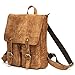 Produktbild Leeds XL Roll Top Leather Messenger Rucksack Day Pack Bike Rucksack Backpack School Bag Laptop Rucksack Bag Men's Women's Vintage Retro Brown Large