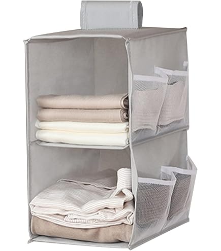 Organizzatore Armadio Pieghevole - 2 Pezzi Con 5 Scomparti, Per Vestiti, Scarpe, Borse E Accessori - Foto 2
