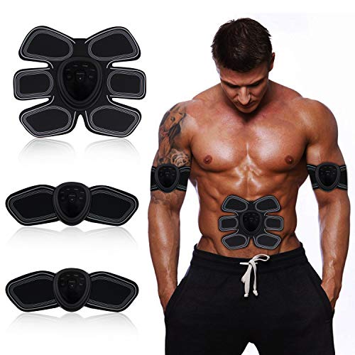 AY EMS ABS Muscle Stimulator Ultimate Abdominal Muscle Stimulator Belt Smart Electronic Portable Muscle Trainer for Men Women Body Building