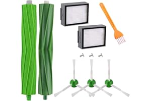 HOHOME Kit di Ricambi Compatibile per iRobot Roomba E5 E6 E7 i7 i7+ i8 i8+ i6 i6+ i4 i4+ i3 i3+ Aspirapolvere, Accessori Spazzole Filtri di Ricambio Kit 11in 1