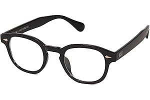 KISS DEPP ICONIC Occhiali da Vista Uomo Donna – Lenti Anti Luce Blu UV & Anti-Riflesso per PC, Gaming, TV – Vintage Johnny Depp & Robert Downey jr – Look Sofisticato & Casual con Rivetti