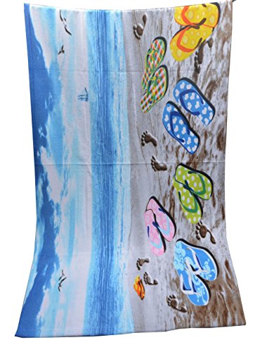 Sinland bedruckt Badetuch weichem Microfaser Pool Handtuch 70cm x 140cm