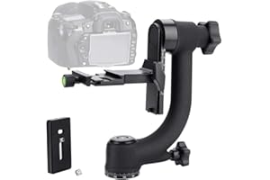 Bigking Stativkugelkopf kardanisch, 360-Grad-Panorama kardanisch kardanisch Stativkugelkopfhalterung für Kamera-Teleobjektiv