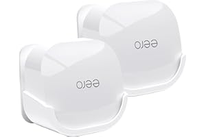 SOOTOZY 2Pack Wall Mount Holder for eero 6 Plus 6+ and eero 6 Router Mesh Wi-Fi System,Wall Mount Stand Bracket for eero 6 Plus and eero 6 tri-Band Mesh,Wall Bracket for eero 6+ Extender Router Wire Organizer