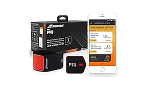 BABOLAT AND PIQ Capteur Connecté Tennis: Vitesse de service en temps réel + Analyse de jeu + Challengez-vous !