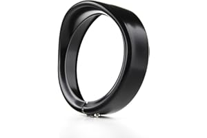 SKUNTUGUANG Anillo para embellecer faros delanteros negros de 17,78 cm para motocicleta Harley Davidson